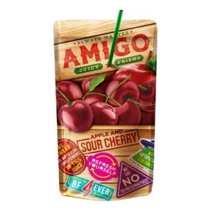 Amigo Apple and Sour Cherry Juicy Friend 16 x 200ml