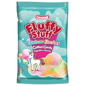 Charms Fluffy Stuff Rainbow Sherbet Algodon de Azucar Bolsa 60g