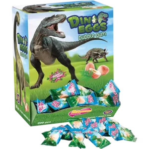 Dino Eggs Tutti Frutti Flavoured Bubble Gum – 200 x 4,6g
