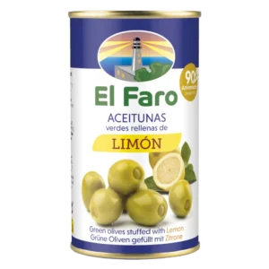 El Faro Aceitunas - Grüne Oliven gefüllt mit Zitrone 350g