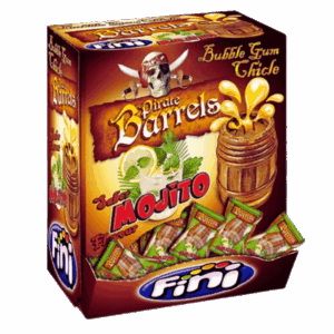 Fini Pirate Barrels Mojito-Bubble Gum – 200 x 5g