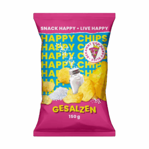 Happy Chips Gesalzen Klassisch & Knusprig 150g MHD: 02.06.2025