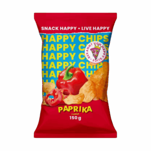 Happy Chips Paprika Würzige Paprika-Explosion 150g MHD: 06.07.25
