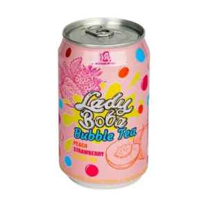 Madam Hong Lady Boba Bubble Tea Peach Strawberry Black Tea 320ml