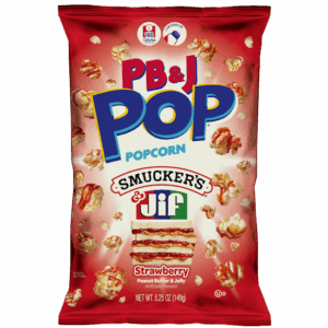 PB&J Pop Popcorn Smuckers & Jif Strawberry 149g