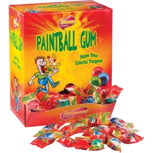 Paintball Green Apple Flavoured Bubble Gum – 200 x 4,6g