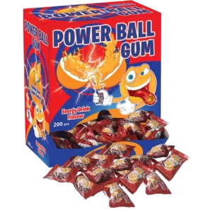 Power Ball Gum Energy Drink Geschmack – 200 x 4,6g