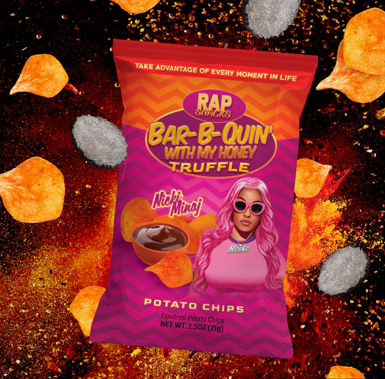 Rap Snack Nicki Minaj Bar-B-Quin with my Honey Truffle Chips 71g