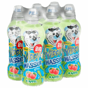 6 x Rauch Yippy Bio Wasser Apple 330ml