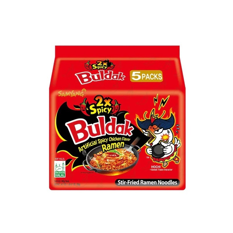 Samyang Buldak Hot Chicken Flavor Ramen 2x Spicy 140g – Bild 2