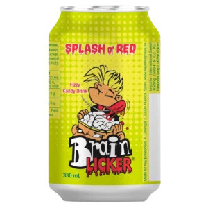 Splash o'Red Brain Licker Fizzy Candy Drink 330ml