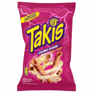 Takis Churro Charge Non-Spicy Cinnamon Sugar Rolled Tortilla Chips 280,7g